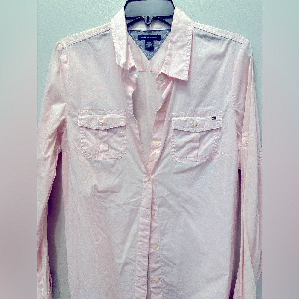 Pink Tommy Button Down